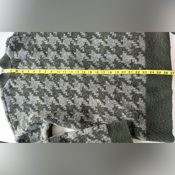 Madewell Allston Houndstooth Double-button Wool Blend Oversized Cardigan Sweater - Picture 13 of 13